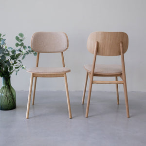 Chaises de cuisine en bois massif de chêne