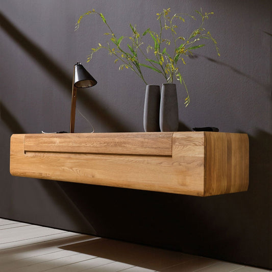 Meubles suspendus en bois massif de chêne