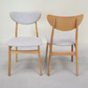 Chaises vintage en bois massif de chêne