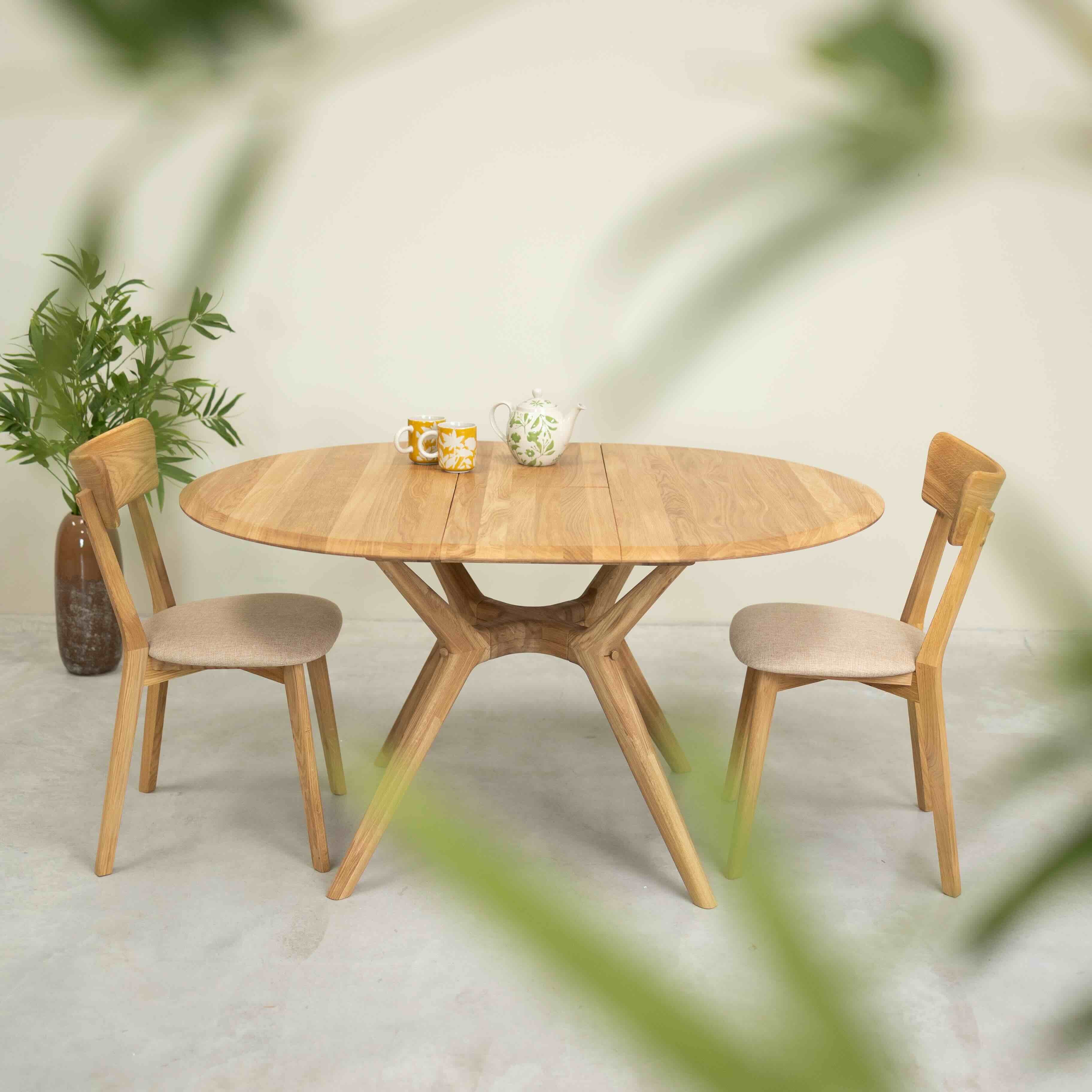 Tables à manger 2 couverts en chêne massif