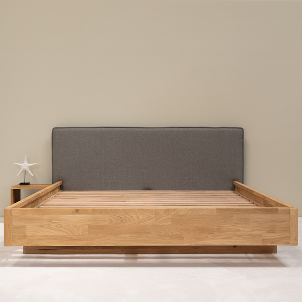 Lit en bois massif de chêne design et durable