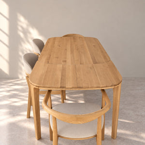 Table de salle à manger extensible en chêne massif IKONA - VESKOR