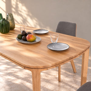 Table de salle à manger fixe en bois de chêne massif IKONA - VESKOR