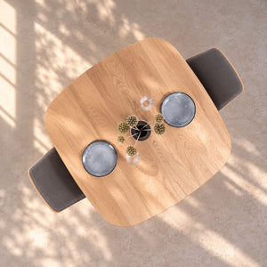 Table de salle à manger fixe en bois de chêne massif IKONA - VESKOR