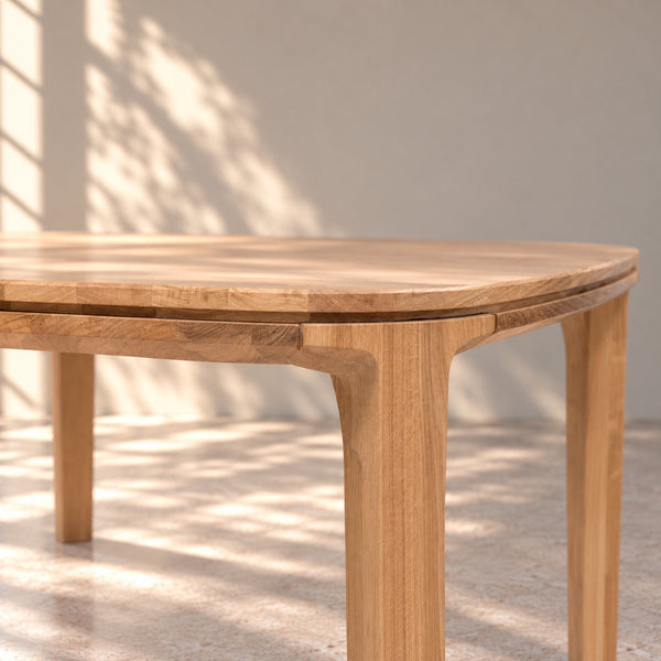 Table de salle à manger fixe en bois de chêne massif IKONA - VESKOR