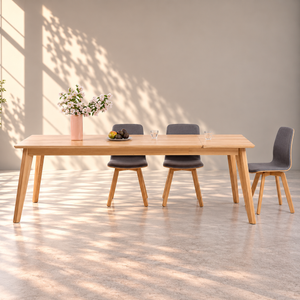 Table de salle à manger extensible en chêne massif KAMBIO 1 - VESKOR