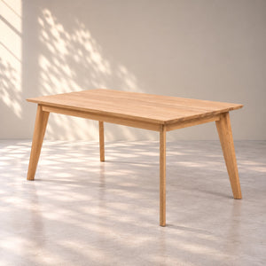Table de salle à manger extensible en chêne massif KAMBIO 1 - VESKOR
