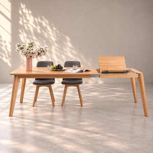 Table de salle à manger extensible en chêne massif KAMBIO 1 - VESKOR