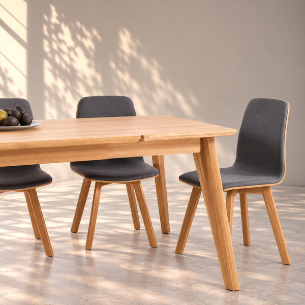 Table de salle à manger extensible en chêne massif KAMBIO 1 - VESKOR
