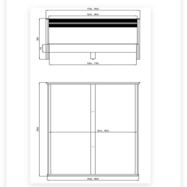 Lit double en bois massif de chêne Oxford - 160 x 200 cm / 180 x 200 cm - NordicStory