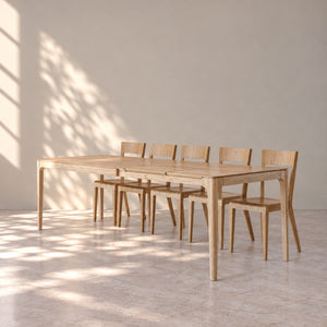 Table de salle à manger extensible en chêne massif CREATIV - VESKOR