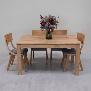 Table à manger extensible en bois massif de chêne L2 - NordicStory
