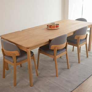 Table de salle à manger extensible en chêne massif GOLF - VESKOR