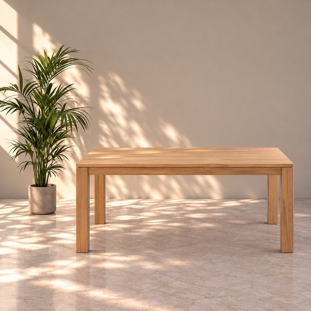 Table de salle à manger fixe en chêne massif LUX 2020 - VESKOR
