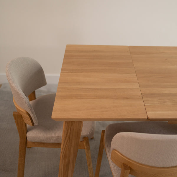 Table de salle à manger extensible en chêne massif PREMIER - VESKOR