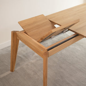 Table de salle à manger extensible en chêne massif PREMIER - VESKOR