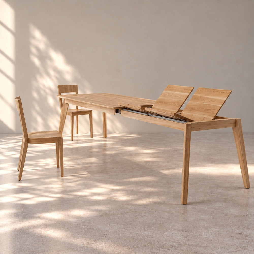 Table de salle à manger extensible en chêne massif PREMIER - VESKOR