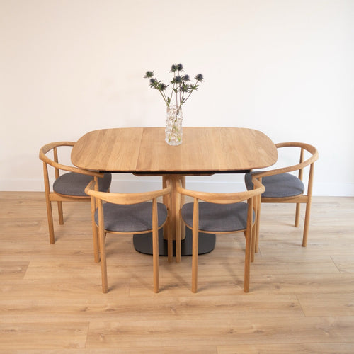 Table à manger extensible en bois massif LUNA - VESKOR
