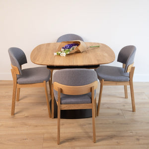 Table à manger extensible en bois massif LUNA - VESKOR