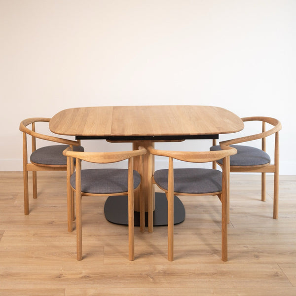 Table à manger extensible en bois massif LUNA - VESKOR