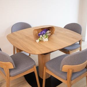 Table à manger extensible en bois massif LUNA - VESKOR