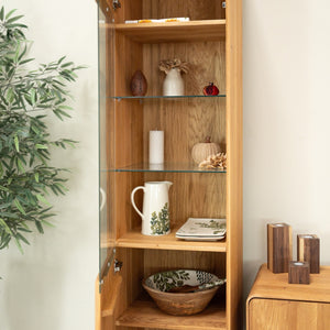 Vitrine en bois massif de chêne Genève 26 - NordicStory