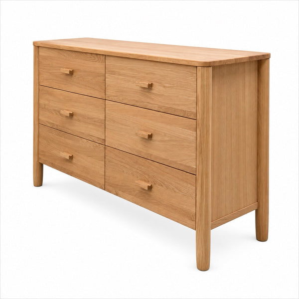 Buffet commode en bois massif de chêne AURA - VESKOR