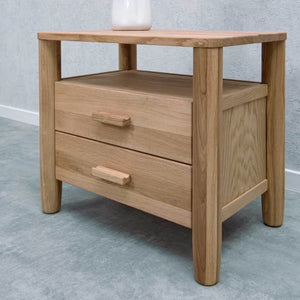 Table de chevet en bois massif de chêne AURA - VESKOR