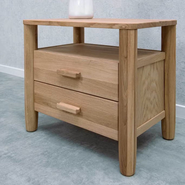 Table de chevet en bois massif de chêne AURA - VESKOR