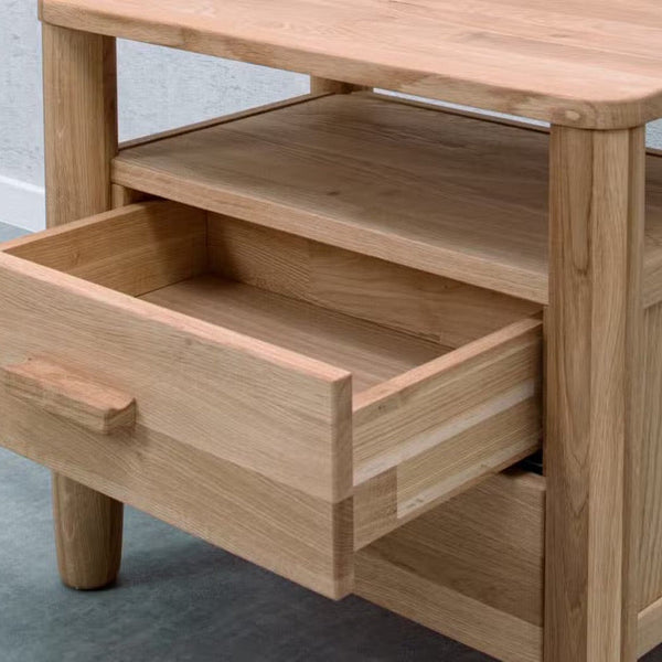 Table de chevet en bois massif de chêne AURA - VESKOR