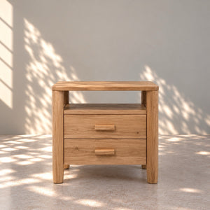 Table de chevet en bois massif de chêne AURA - VESKOR