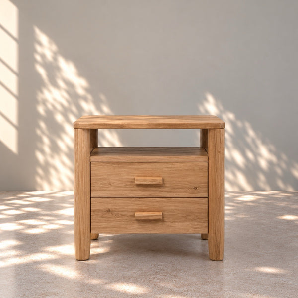 Table de chevet en bois massif de chêne AURA - VESKOR