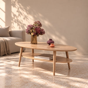 Table basse en bois de hêtre massif ELLA - VESKOR