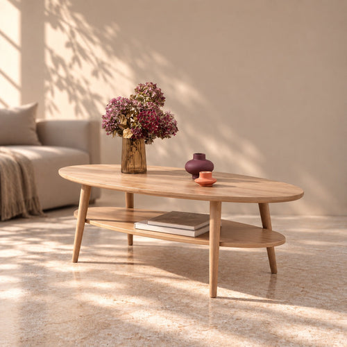 Table basse en bois de hêtre massif ELLA - VESKOR