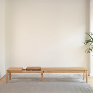 Banc extensible en bois de chêne massif CREATIV - VESKOR