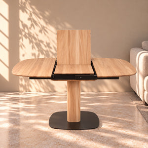 Table de salle à manger extensible en bois de hêtre massif LUNA | VESKOR
