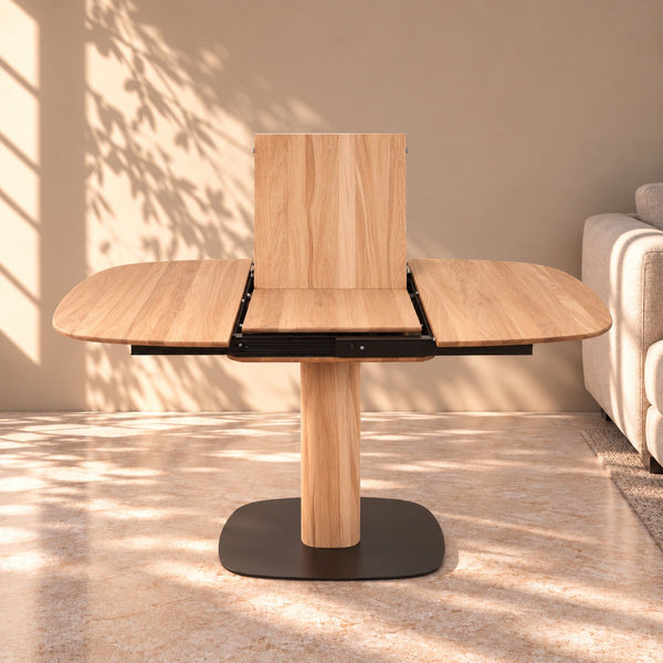 Table de salle à manger extensible en bois de hêtre massif LUNA | VESKOR