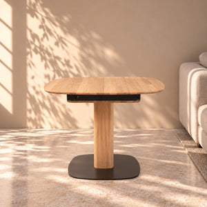 Table de salle à manger extensible en bois de hêtre massif LUNA | VESKOR