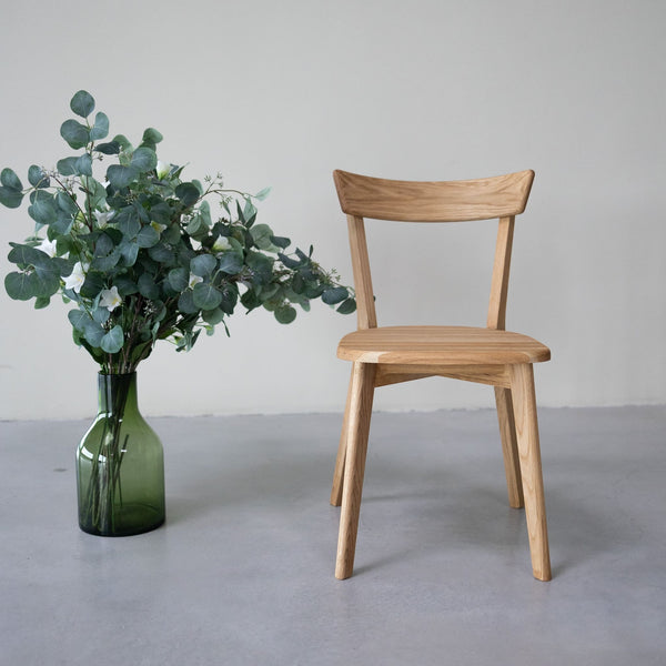 Chaise de salle à manger en bois massif de chêne Victoria - Lot de 2 ou 4 chaises - VESKOR