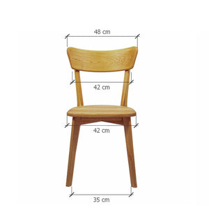 Chaise de salle à manger en bois massif de chêne Diana – Lot de 2 ou 4 chaises - NordicStory
