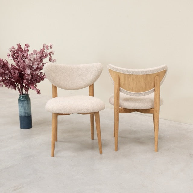 Chaise en bois massif de chêne Nube - Lot de 2 ou 4 chaises - VESKOR