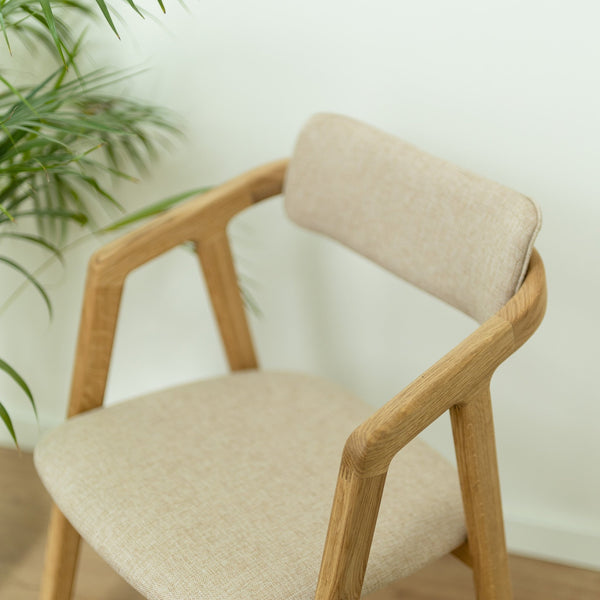 Chaise de salle à manger en bois massif de chêne Soho - Lot de 2 ou 4 chaises  - VESKOR