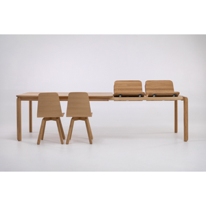 Table à manger extensible en bois massif GOLF - KARPIS