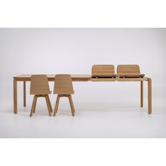 Table à manger extensible en bois massif GOLF - KARPIS