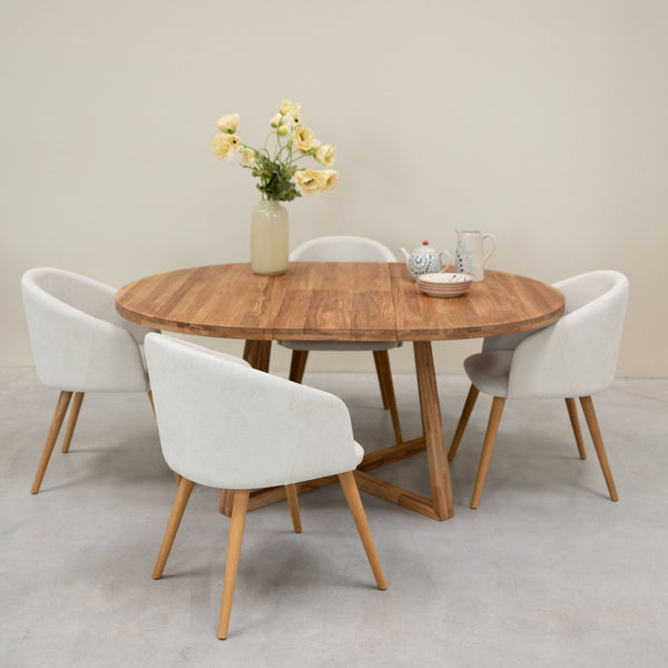 Chaise en bois massif de chêne Ana, revêtement - VESKOR