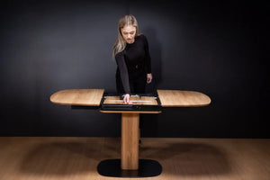 Table à manger extensible en bois massif LUNA - KARPIS