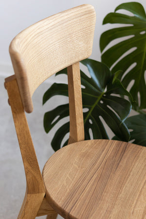 Chaise de salle à manger en bois massif de chêne Diana – Lot de 2 ou 4 chaises - NordicStory