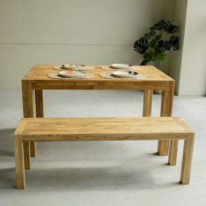 Banc rustique en bois massif de chêne Provence - NordicStory