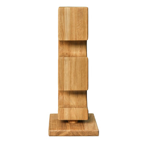 Porte-bouteilles en bois massif de chêne ALMA – Pour 4 bouteilles de vin - NordicStory