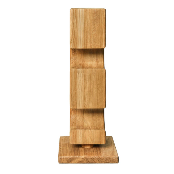 Porte-bouteilles en bois massif de chêne ALMA – Pour 4 bouteilles de vin - NordicStory
